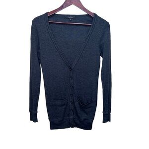 Aritizia Talula Grey Button Down Lightweight Cardigan Size XS